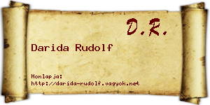 Darida Rudolf névjegykártya