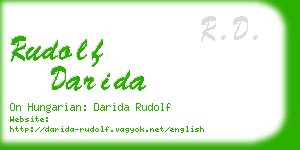 rudolf darida business card